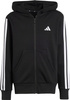Bluza dla dzieci adidas Essentials Full-Zip czarno-biała JD6494
