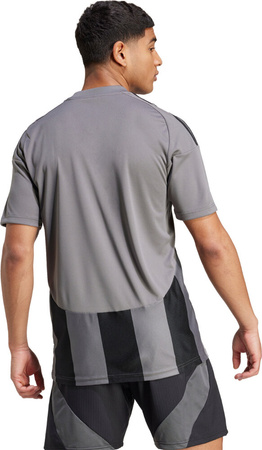 Koszulka męska adidas Striped 24 Jersey szaro-czarna IW2145