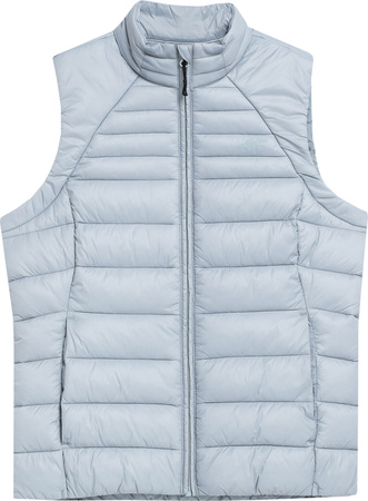 Kamizelka damska puchowa 4F F091 niebieska 4FSS23TDJAF091 34S