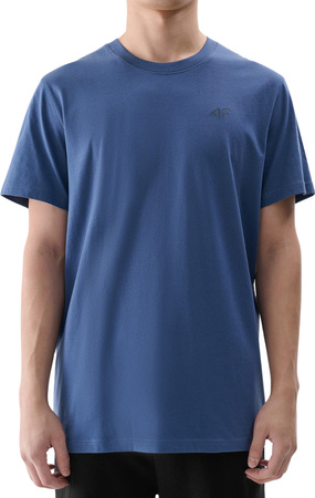 Koszulka męska 4F M2256 denim 4FWMM00TTSHM2256 32S