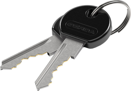 Zapięcie rowerowe Gerda linka, korpus okrągły, osłona klucza czarne Flex 1200/10S