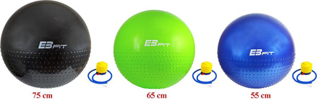 Piłka fitness gimnastyczna z masażerem half fit 65cm Eb fit