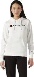 Bluza damska Champion Hooded Sweatshirt biała 118097 WW001