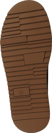 Buty damskie skórzane Solo Soprani Couture Sabot fur Hugh Platform jasny brąz SSW421P22 51