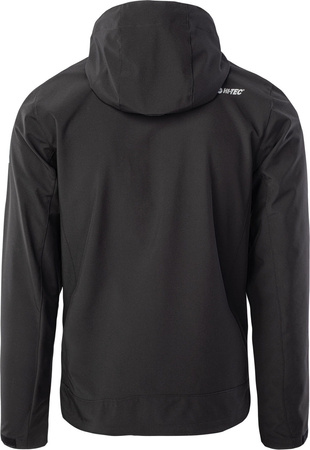 Męska kurtka przejściowa softshell membrana 10000mm Nikos II czarna rozmiar S