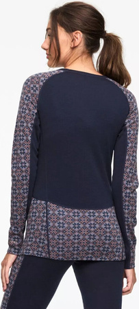 Damska bluza koszulka termoaktywna wełna merino Kari Traa Rose Light LS rozmiar M