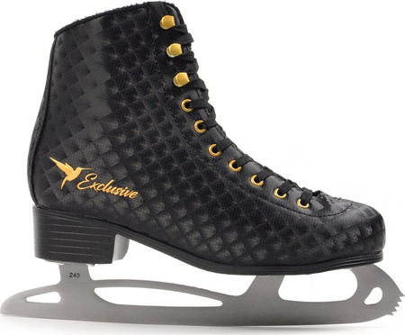 Łyżwy figurowe damskie klasyczne sznurowane SMJ sport Exclusive czarne