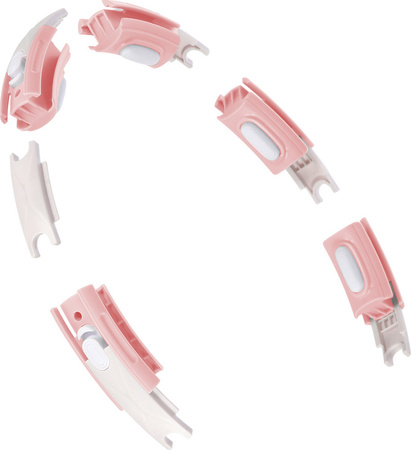 Hula hop pink z magnesem i obciążnikiem licznik HMS hhm15