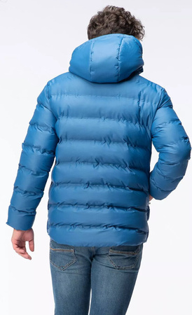 Męska kurtka zimowa puchowa pikowana z kapturem Hi-tec Diorro rozmiar L