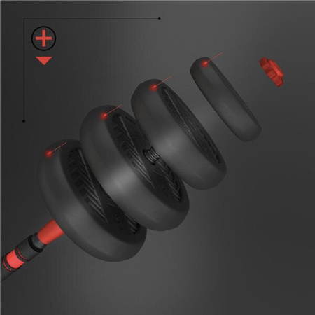 Zestaw ciężarów 40kg HMS sgn140 (2 części) pro set 6w1