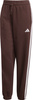 Spodnie damskie adidas Essentials 3-Stripes Fleece Loose-Fit brązowe JY3069