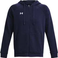 Bluza męska Under Armour Rival Fleece FZ Hoodie granatowa 1379767 410