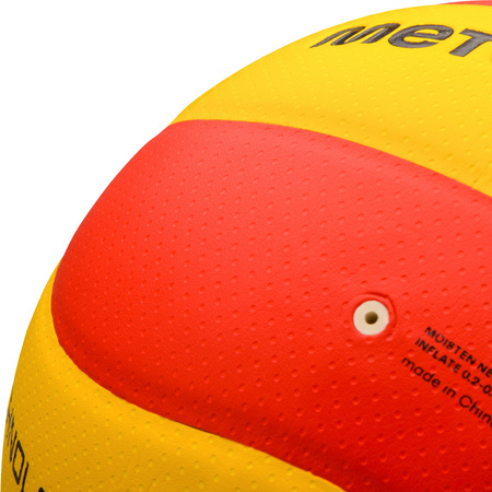 Piłka siatkowa Meteor Chili Pu żółto-czerwona 10058
