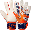 Rękawice bramkarskie Reusch Attrakt Solid Junior biało-pomarańczowo-niebieskie 5572516 2500