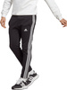 Spodnie męskie adidas Essentials Single Jersey Tapered Open Hem 3-Stripes czarne IC0044