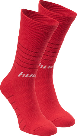 Getry piłkarskie Huari Lony Socks uniseks rozmiar 40-43 czerwone