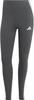 Legginsy damskie adidas Essentials 3-Stripes Cotton szare JZ3299