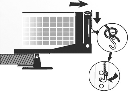 Siatka z uchwytem do tenisa stołowego ping ponga Sunflex Snap 20246
