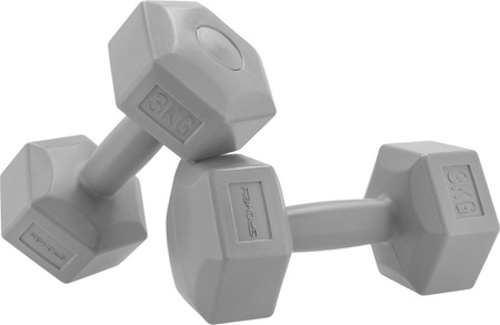 Zestaw hantli Spokey Monster 2x3kg GY szare 943621