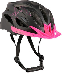 Kask rowerowy na rolki deskorolkę hulajnogę Nils Extreme MTW291 czarno-różowy rozmiar M 55-58 cm