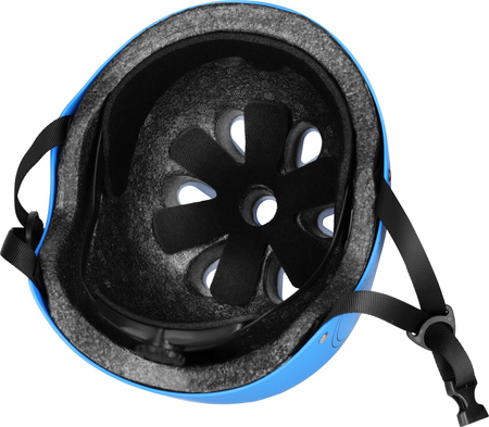 Dziecięcy kask rowerowy na rolki hulajnogę regulowany Nils Extreme MTW001-1 niebieski r L (58-61cm)