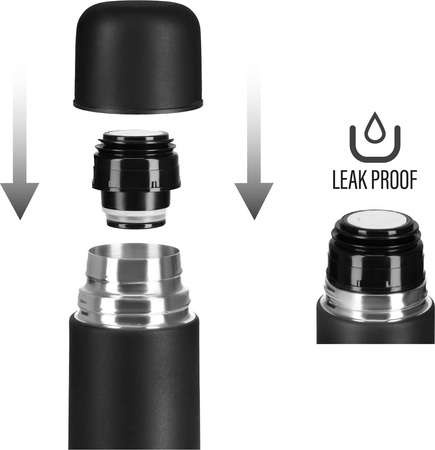 Termos turystyczny ze stali nierdzewnej Nils Camp Nils Camp NC3803 czarny 500 ml