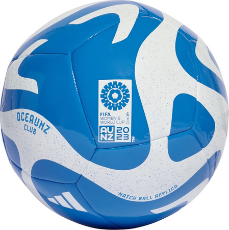 Piłka nożna adidas Oceaunz Club biało-niebieska HZ6933