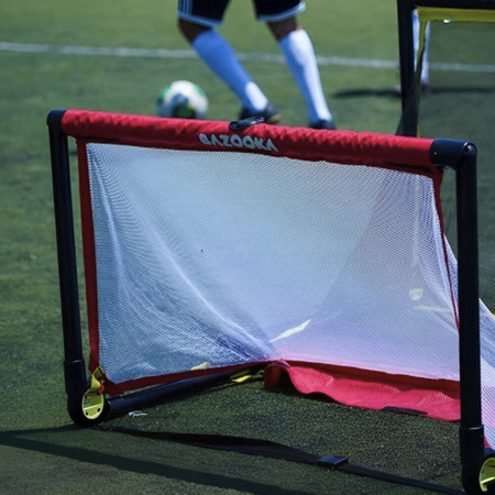 Bramka do piłki nożnej Bazooka 120x75 czerwona 03263