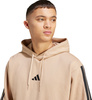 Bluza męska adidas Essentials 3-Stripes Fleece Hoodie beżowa JX0695