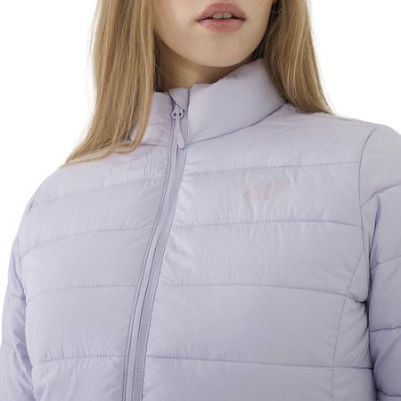 Kurtka damska puchowa 4F F533 jasny fiolet 4FWSS25TDJAF533 52S