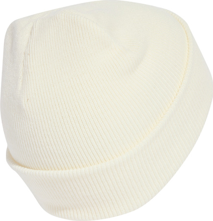Czapka adidas New Logo Beanie Cuff kremowa JX5745