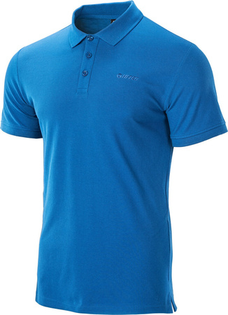 Męska koszulka Polo Hi-Tec Romso Classic niebieska rozmiar M