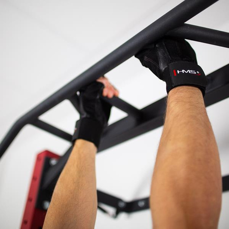 Rękawiczki kulturystyczne na siłownię HMS rst04 czarne rozmiar XXL