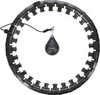 Hula hop PLUS SIZE z wypustkami i obciążnikiem HMS czarne hhw12