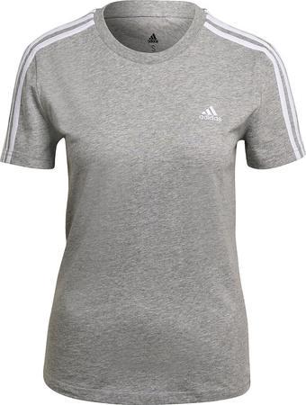 Koszulka damska adidas Essentials Slim T-shirt szara GL0785