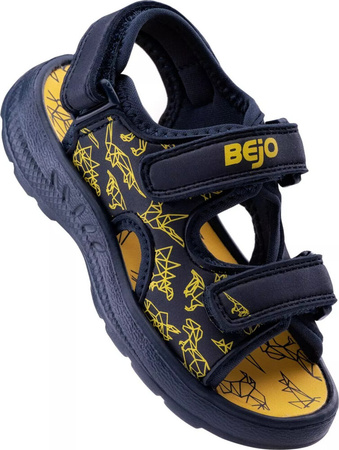 Dziecięce sandały Bejo Timini Kids czarno-żółte rozmiar 22