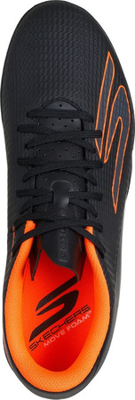 Buty piłkarskie Skechers Gold TF SKX_2 czarno-pomarańczowe 252124 BKOR