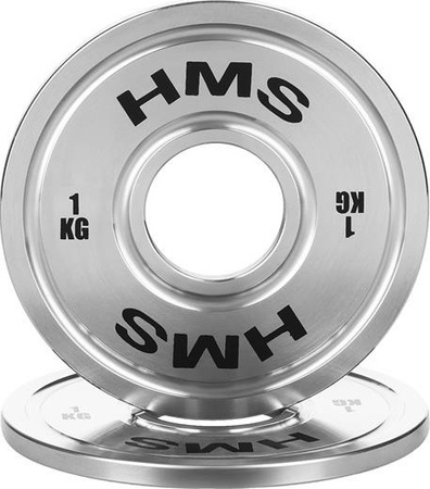 Talerz olimpijski stalowy kalibrowany na gryf olimpijski HMS TOS10 1 kg