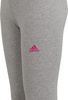 Legginsy dla dzieci adidas Essentials Linear Logo szare IC3580