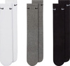 Skarpety Nike Everyday Cushioned Crew 3 pary białe, szare, czarne SX7664 964