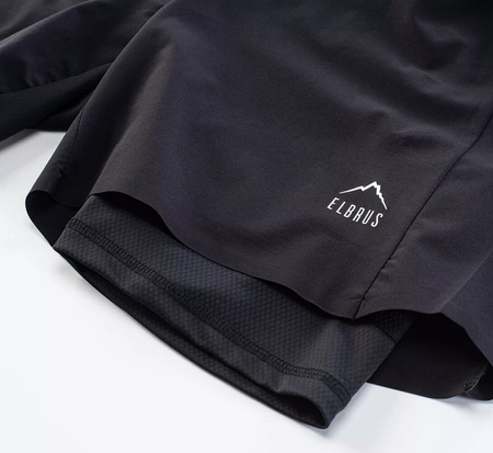 Męskie spodenki treningowe krótkie z podspodenkami Elbrus Alparo rozmiar XXL