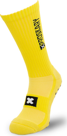 Skarpety treningowe piłkarskie antypoślizgowe Proskary junior żółte