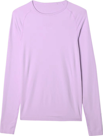Bielizna termoaktywna termiczna bezszwowa koszulka bluza damska 4F F152 jasny fiolet 4FWAW24USEAF152 52S
