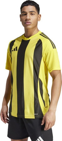 Koszulka męska adidas Striped 24 Jersey żółto-czarna IW2146