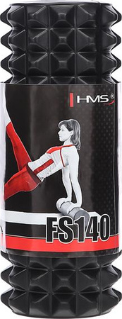 Wałek roller do masażu ćwiczeń fitness Hms FS140 Fitness 33CM czarny