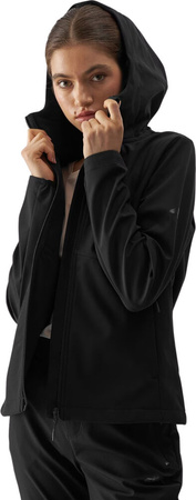 Kurtka damska softshell 4F F285 czarna 4FWAW24TSOFF285 20S