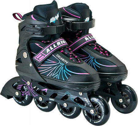 Łyżworolki regulowane koła 80 mm ABEC-9 Allright Celerity rozmiar 35-38
