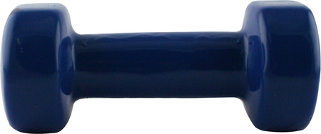 Ciężarek żeliwny hantla do ćwiczeń fitness pokryty winylem HMS 17023 3 kg