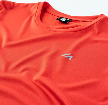 Męska koszulka treningowa z krótkim rękawem Martes Bisic czerwona rozmiar XXL