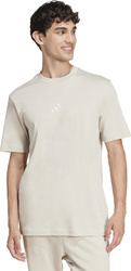 Koszulka męska adidas Essentials Small Logo Single Jersey beżowa JD1779